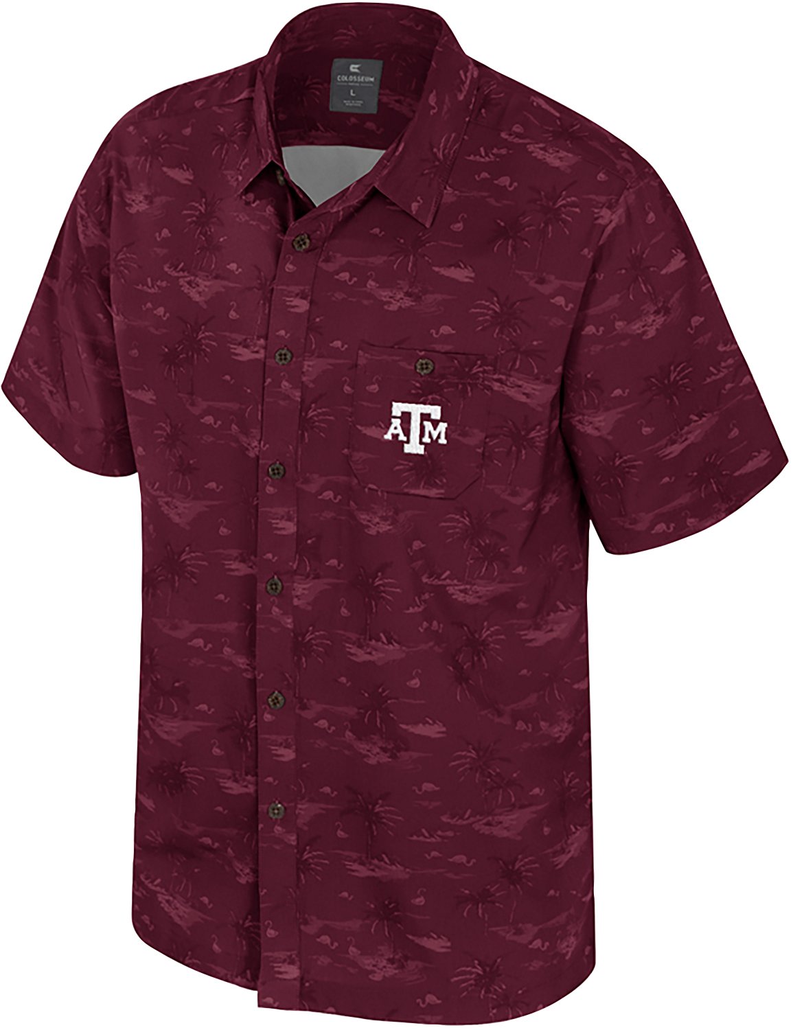 Colosseum Athletics Men's Texas A&M Atmosphere Camp Shirt - view number 1