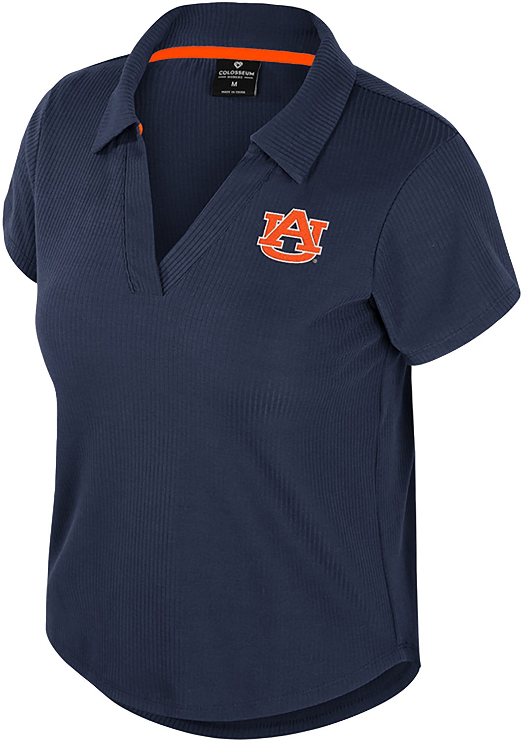 Colosseum Athletics Women's Auburn Sublime Ribbed Polo Shirt