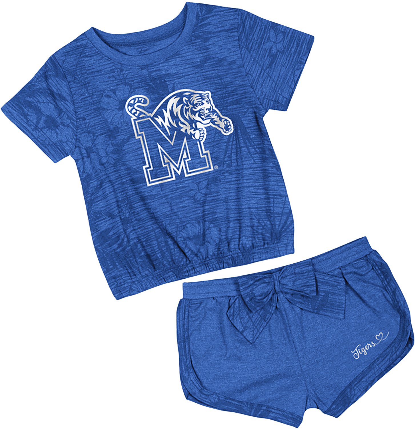 Colosseum Toddlers' Memphis Fern T-shirt and Bow Short Set