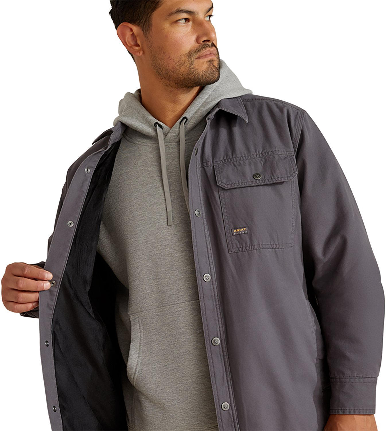 Ariat Men's Rebar Canvas Shirt Jacket - view number 3