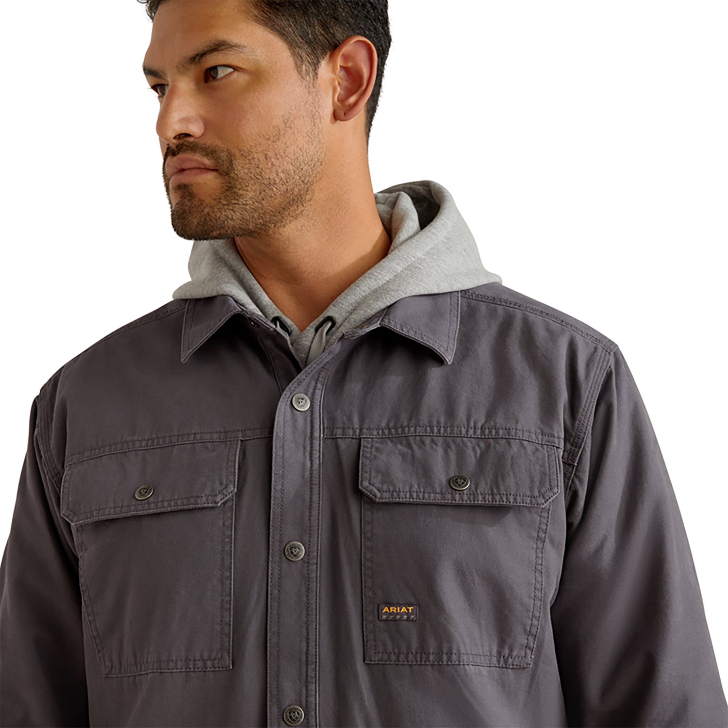 Ariat Men's Rebar Canvas Shirt Jacket - view number 4