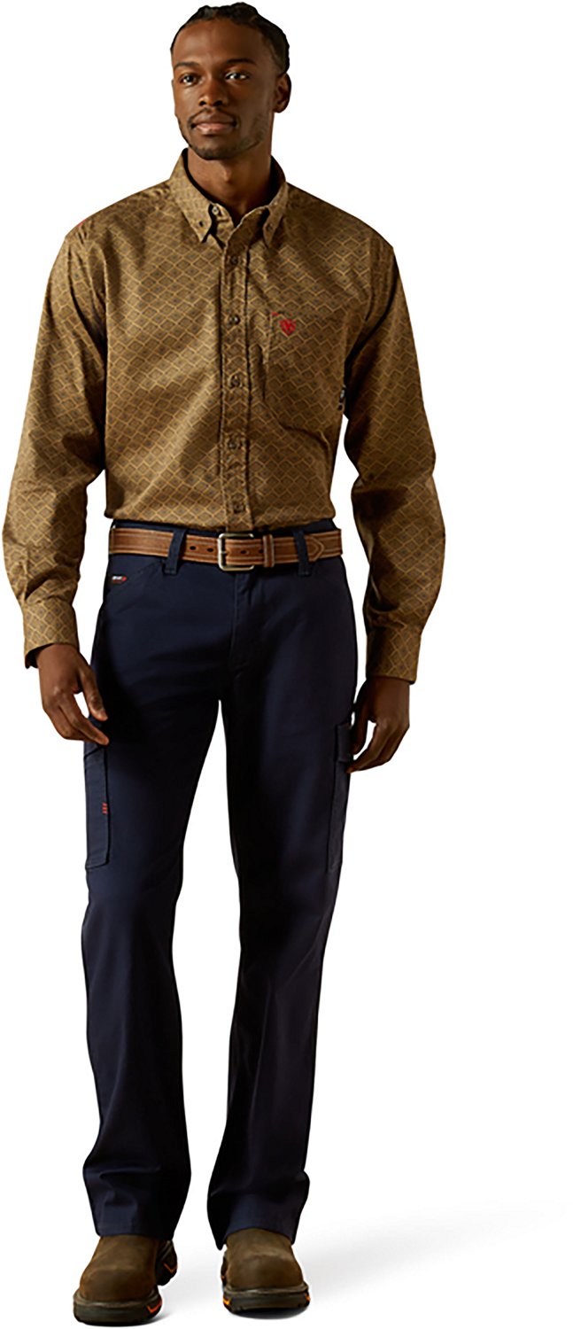 Ariat Men's Deniro Flame-resistant Long Sleeve Button Down Work Shirt - view number 4