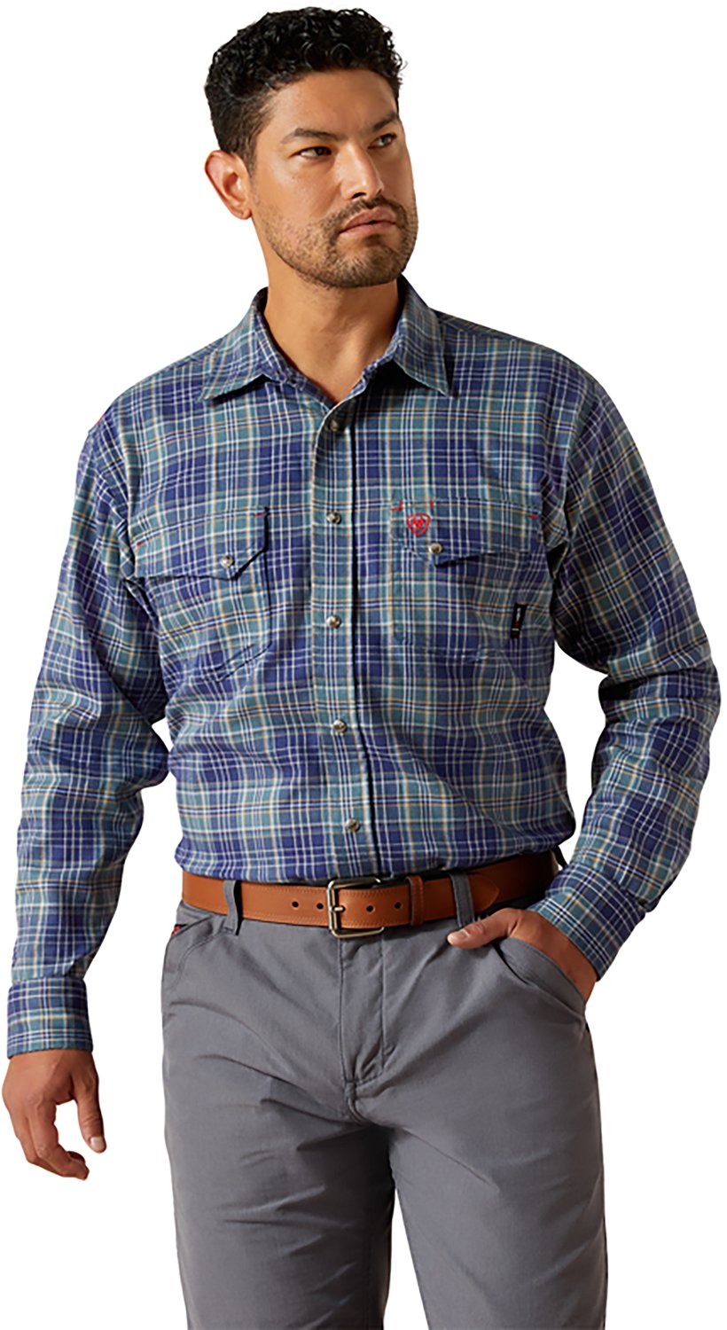 Ariat Men's Orson Snap Flame-resistant Long Sleeve Button Down Work Shirt