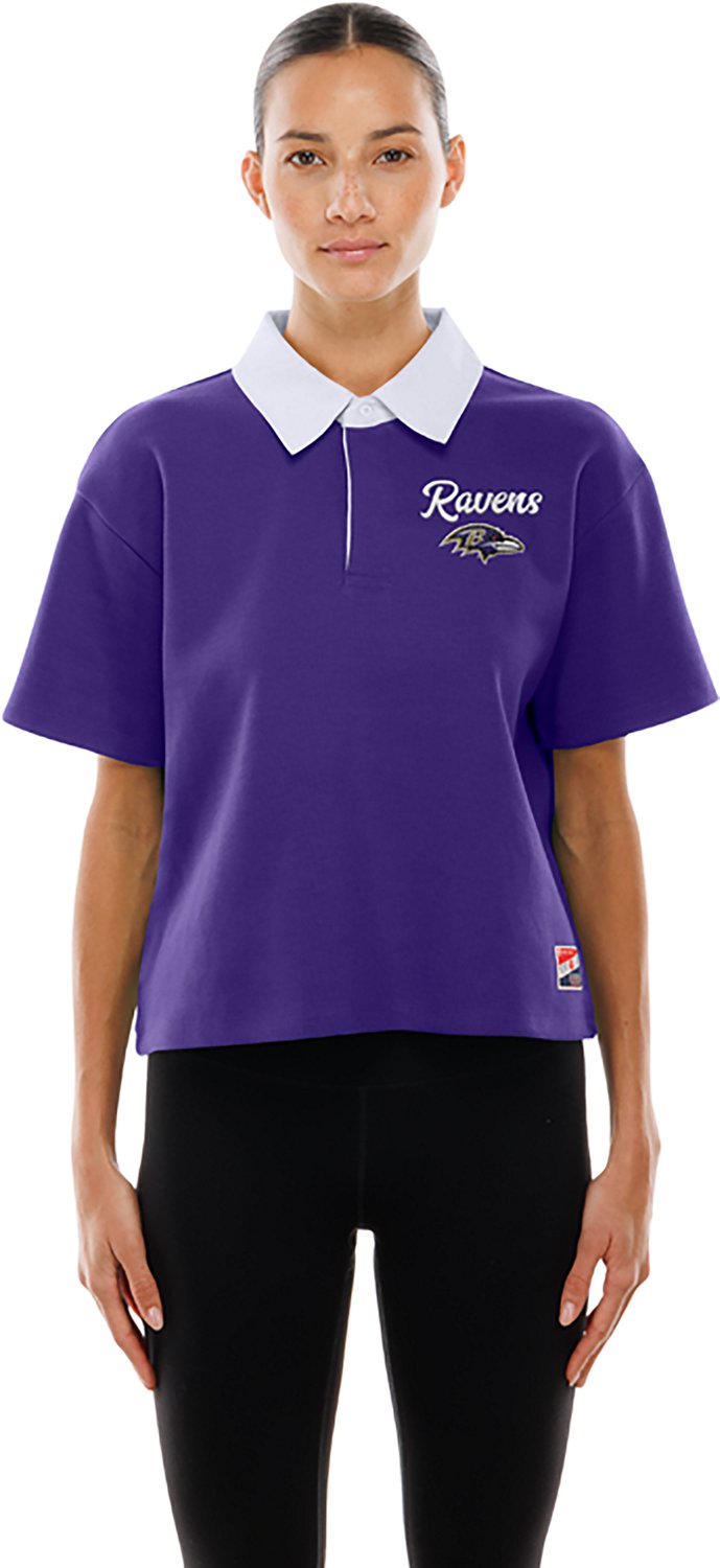 New Era Women's Ravens Boxy Polo Shirt - view number 2