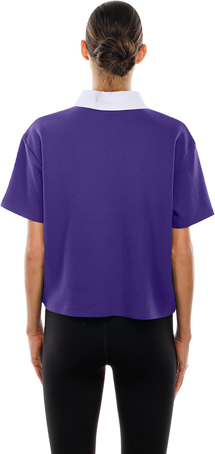 New Era Women's Ravens Boxy Polo Shirt - view number 4