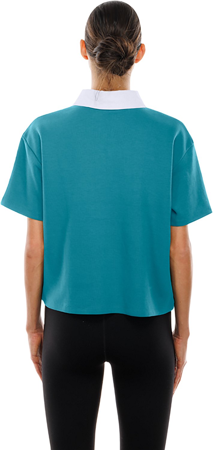 New Era Women's Jaguars Boxy Polo Shirt - view number 2