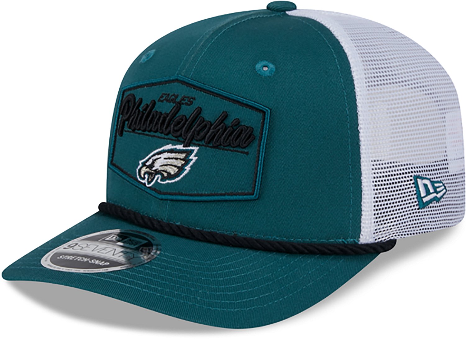 New Era Adults' Philadelphia Eagles 9Seventy Team Patch OTC Trucker Cap