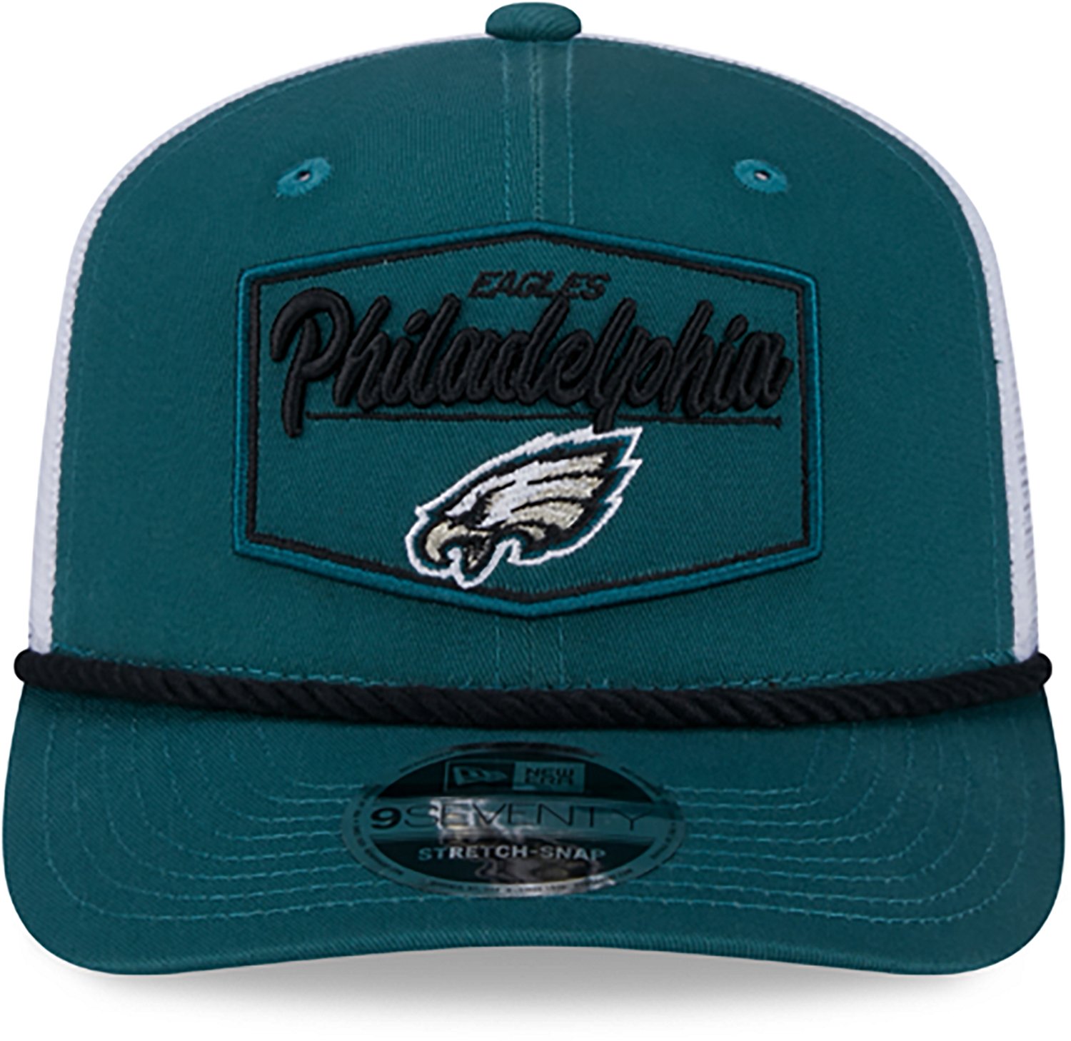 New Era Adults' Philadelphia Eagles 9Seventy Team Patch OTC Trucker Cap - view number 2