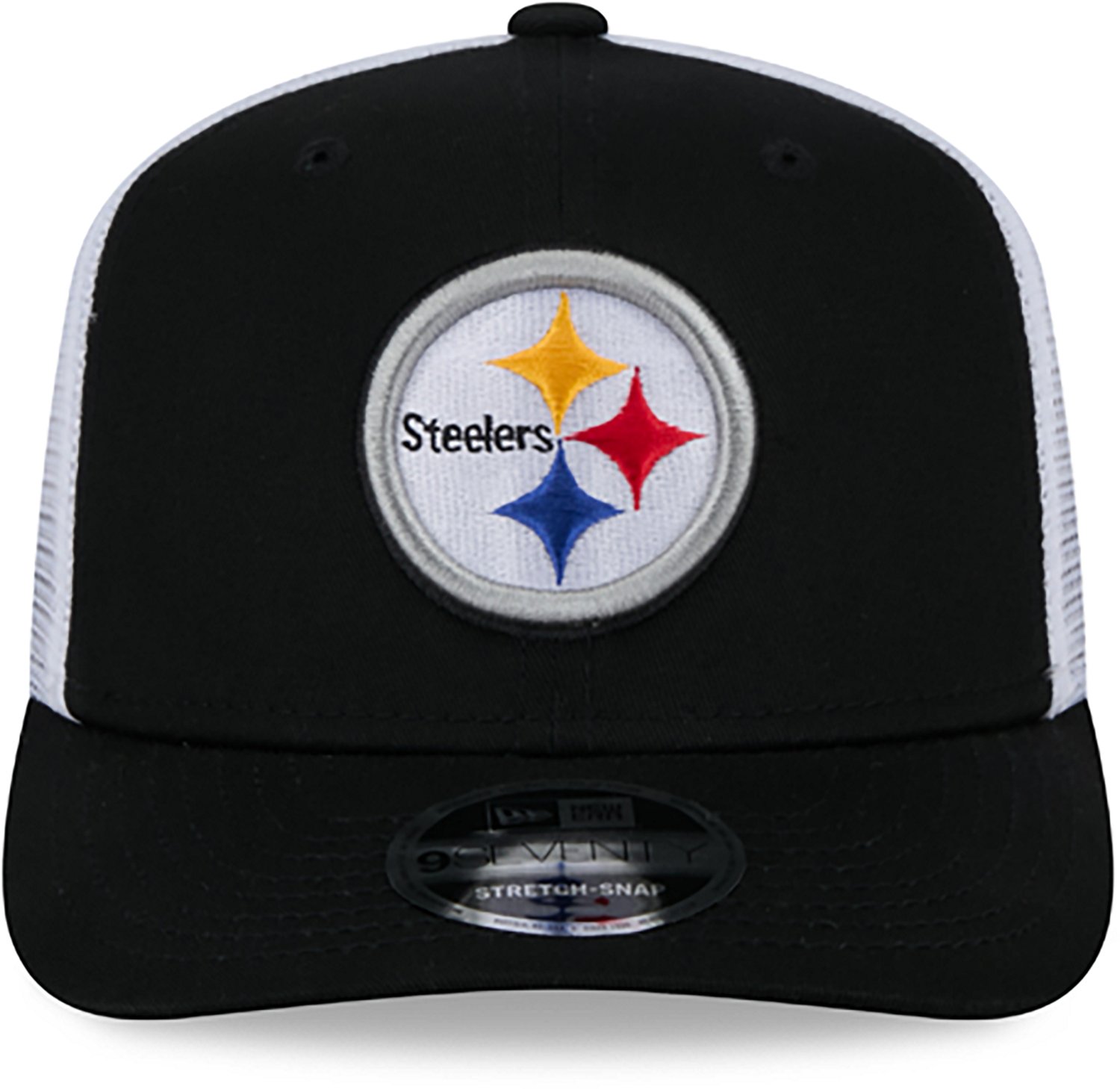 New Era Adults' Pittsburgh Steelers 9Seventy Logo Patch OTC Trucker Cap - view number 2