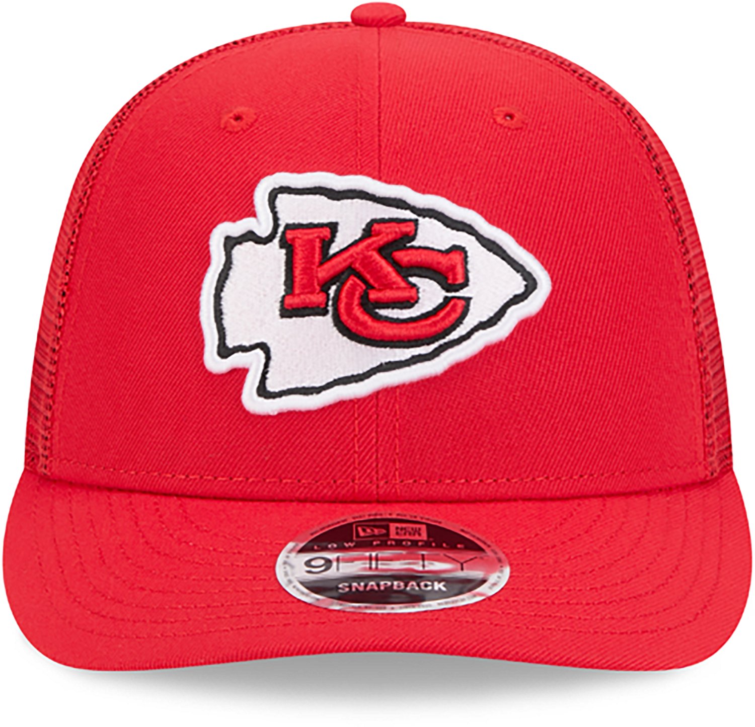 New Era Adults' Kansas City Chiefs Logo Low Profile OTC Trucker Cap - view number 2