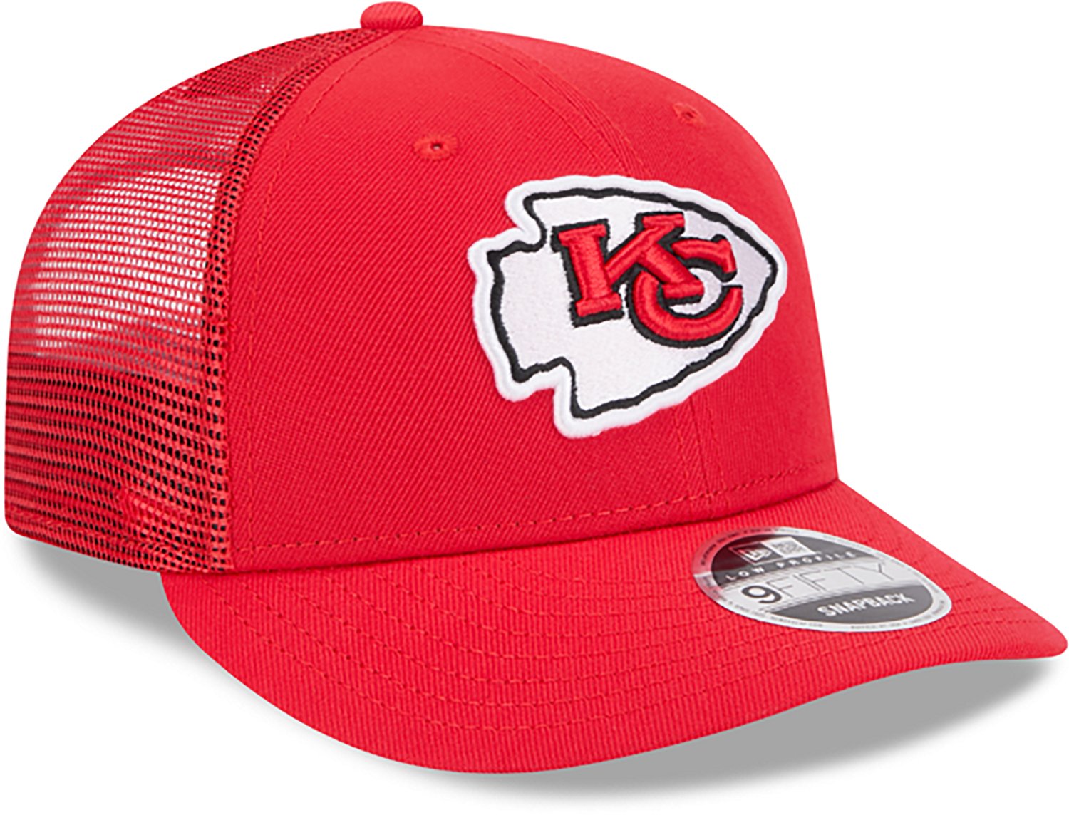 New Era Adults' Kansas City Chiefs Logo Low Profile OTC Trucker Cap - view number 3