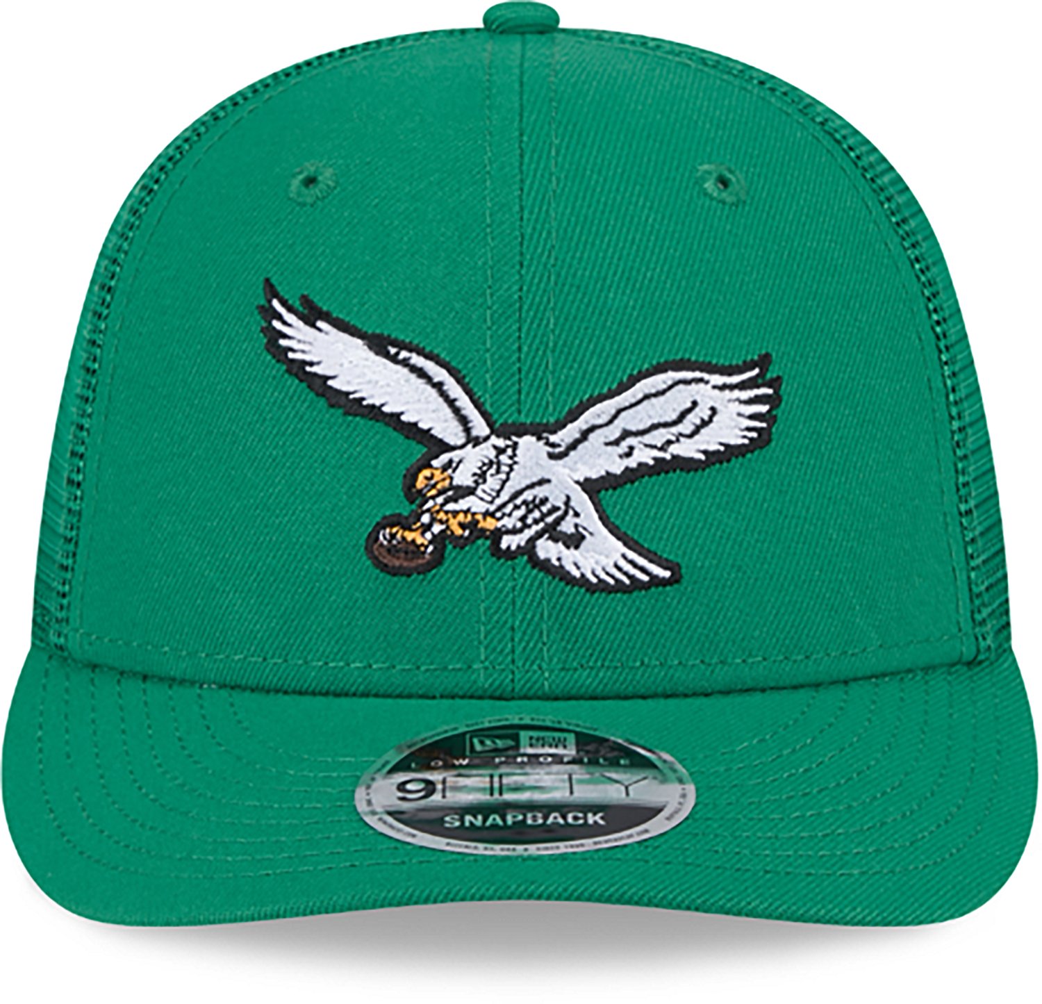 New Era Adults' Philadelphia Eagles Logo Low Profile OTC Trucker Cap - view number 2