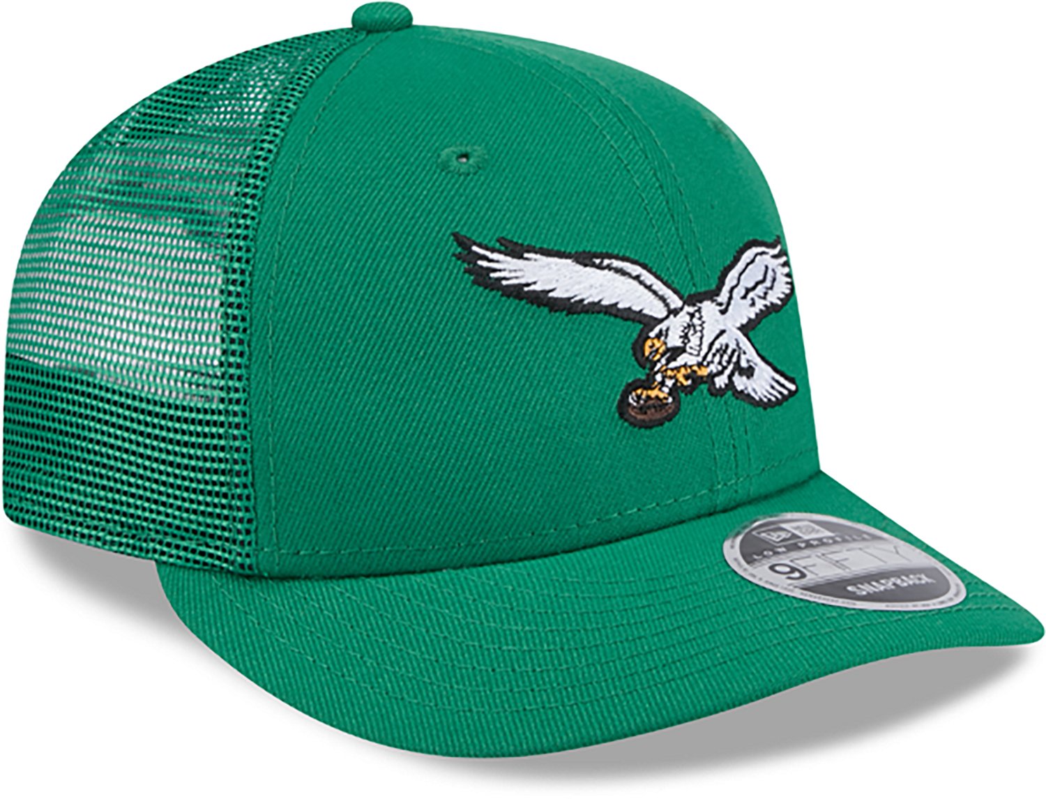 New Era Adults' Philadelphia Eagles Logo Low Profile OTC Trucker Cap - view number 3