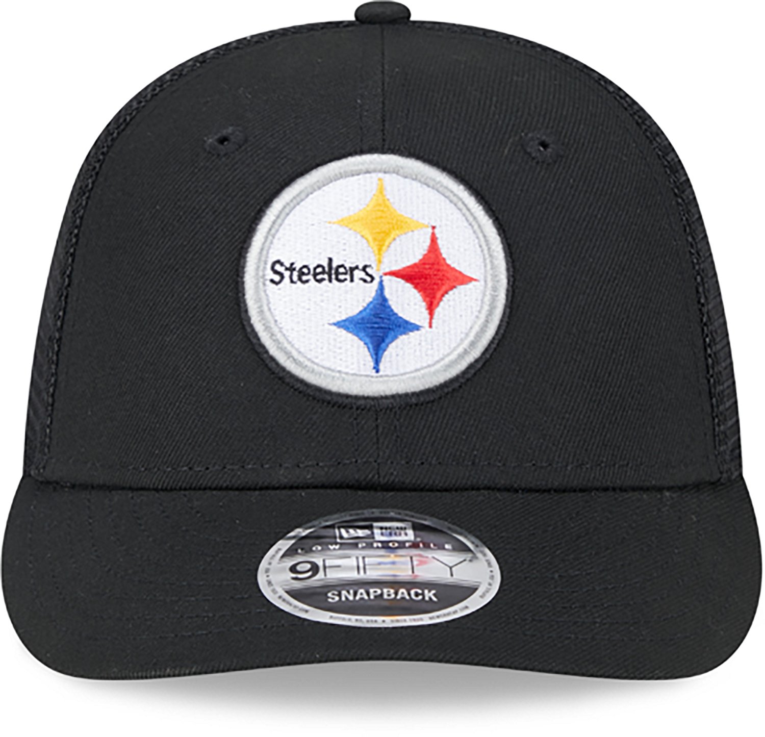New Era Adults' Pittsburgh Steelers Logo Low Profile OTC Trucker Cap - view number 2