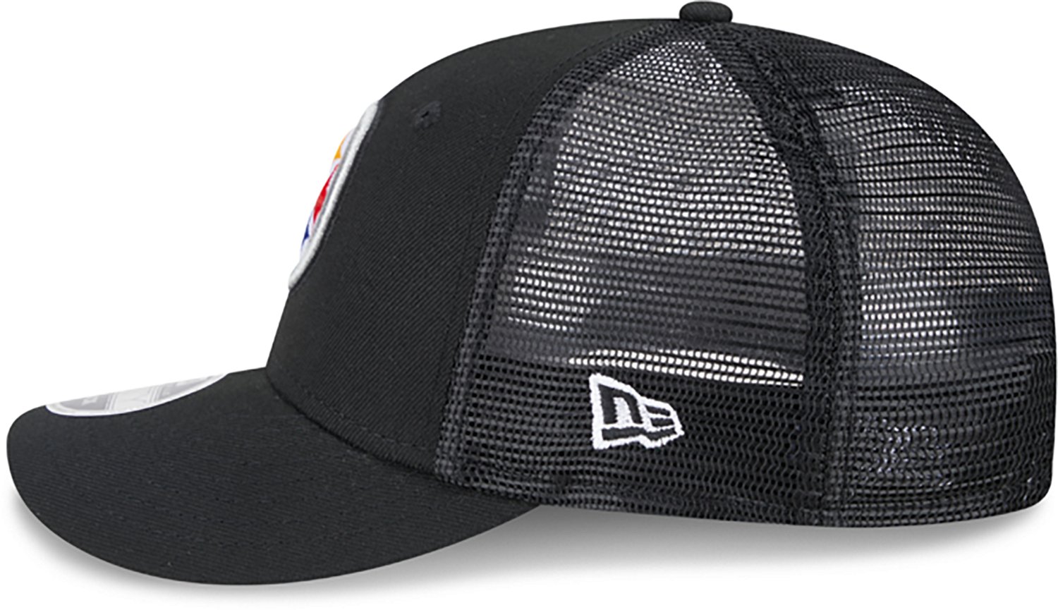 New Era Adults' Pittsburgh Steelers Logo Low Profile OTC Trucker Cap - view number 4