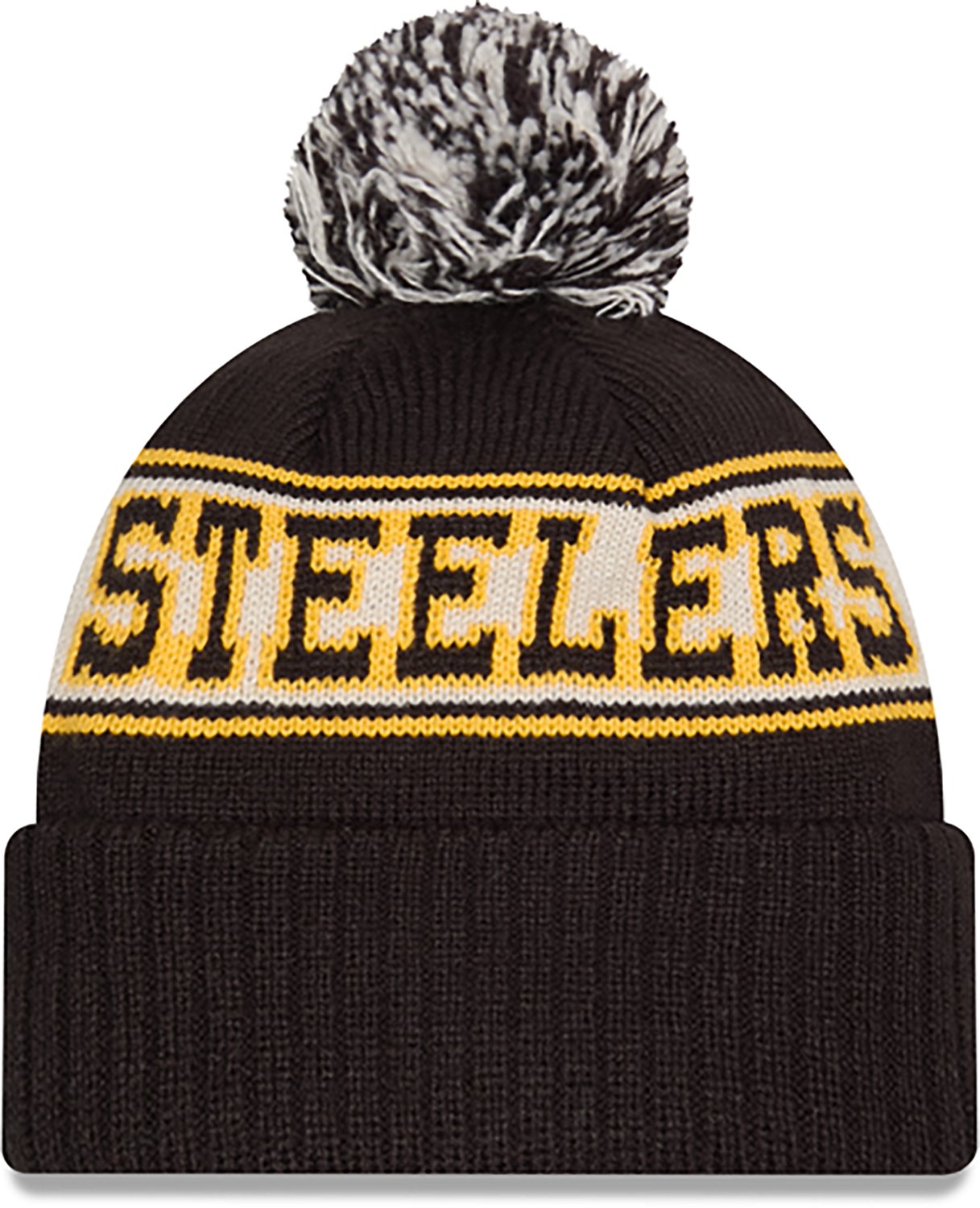 New Era Adults' Pittsburgh Steelers Retro OTC Cuff Knit Beanie - view number 2