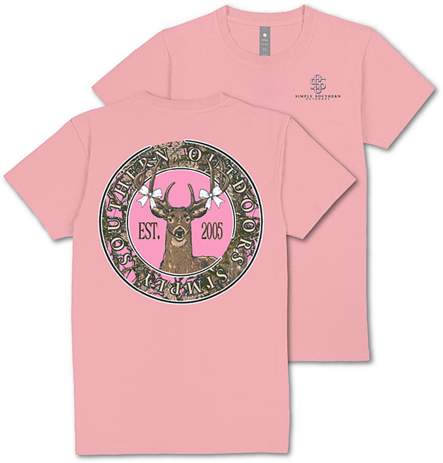 Simply Southern Women's Camo Deer T-shirt - view number 2