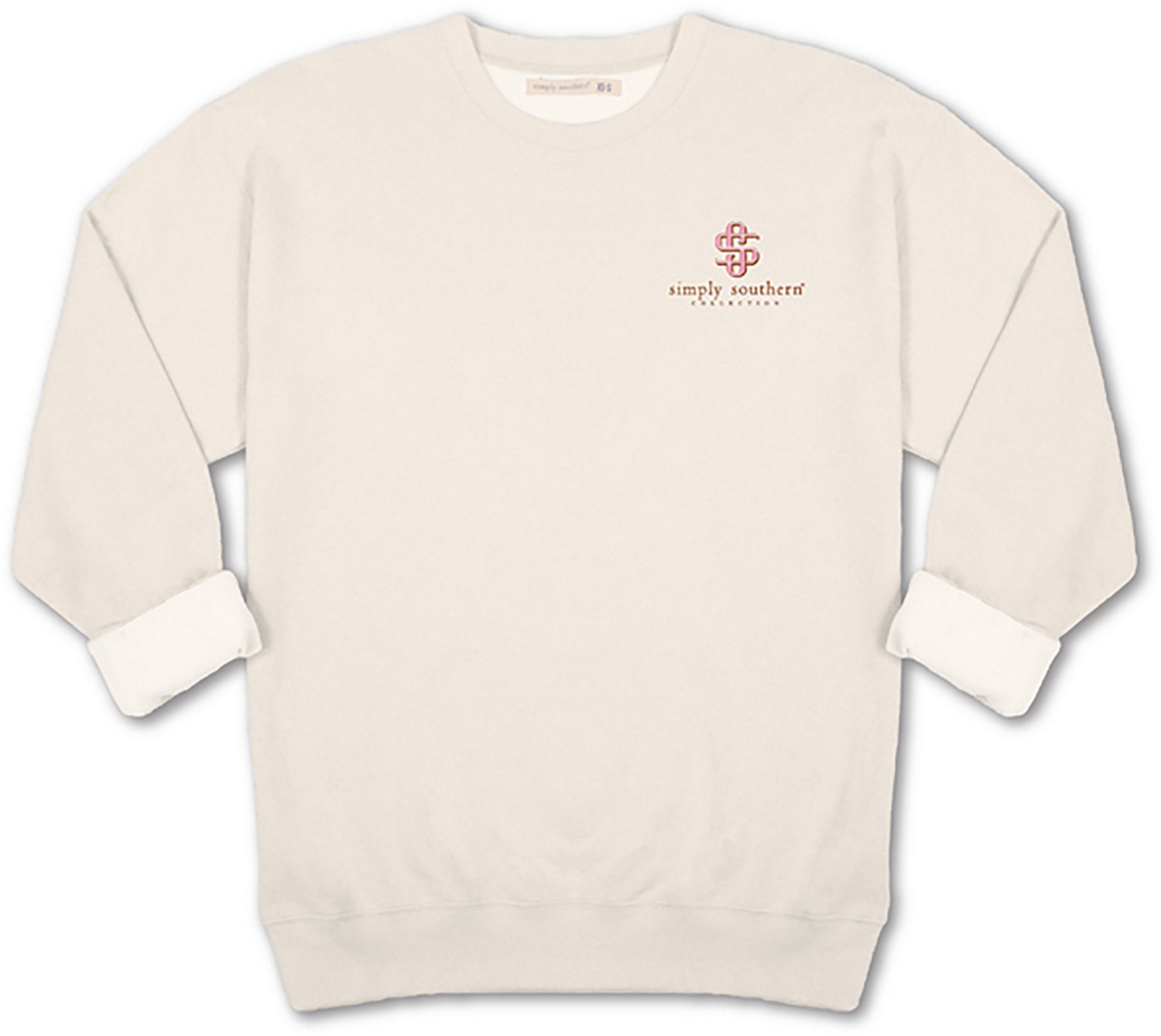 Simply Southern Women's Attitude Cow Fleece Crew Sweater - view number 3