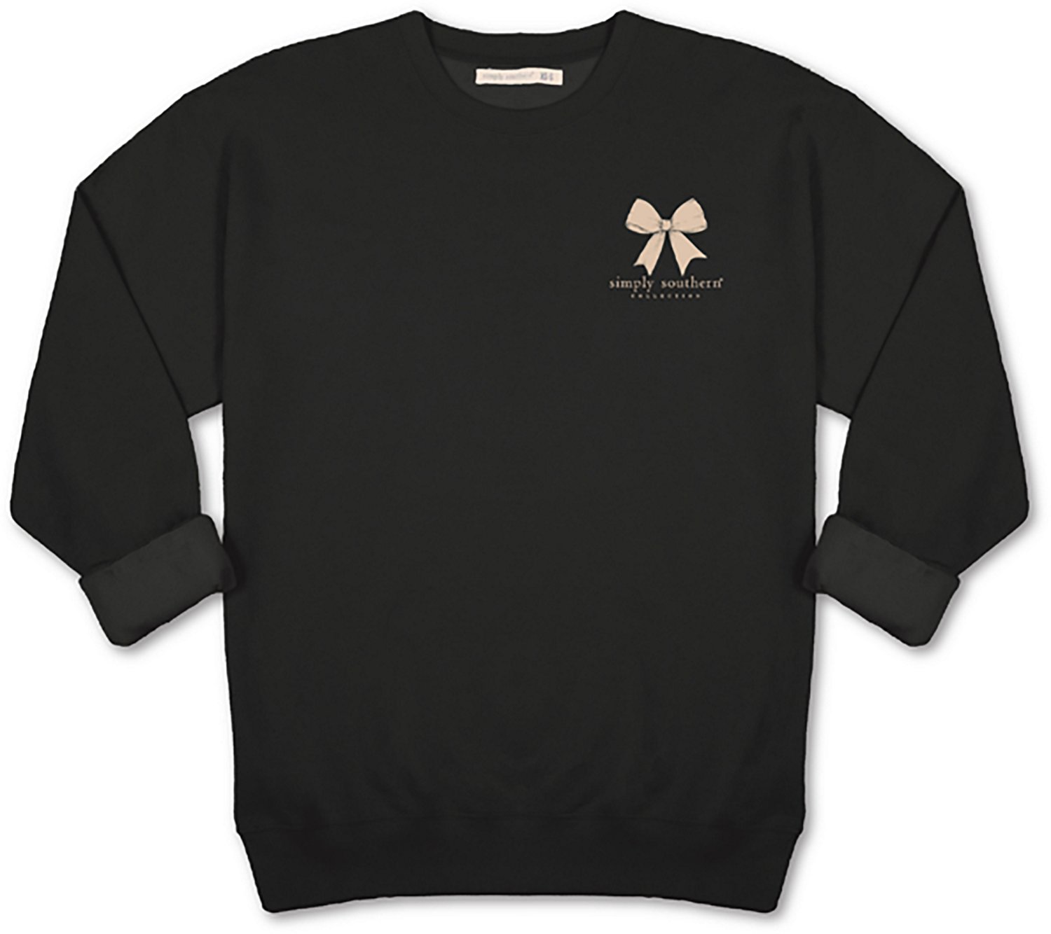 Simply Southern Women's Camo Bow Fleece Crew Sweater - view number 3