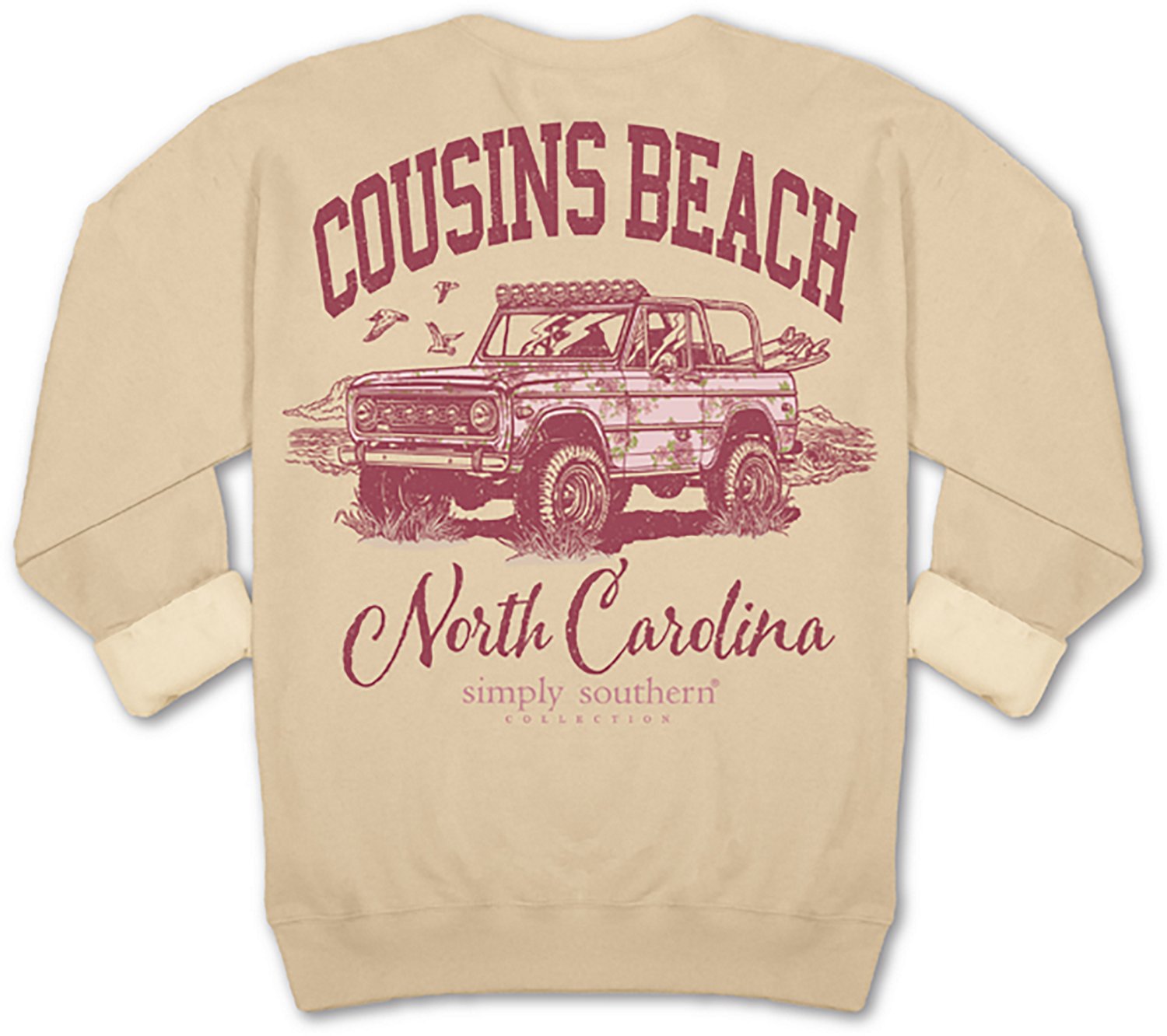 Simply Southern Women's Cousins Beach Fleece Crew Sweater - view number 2