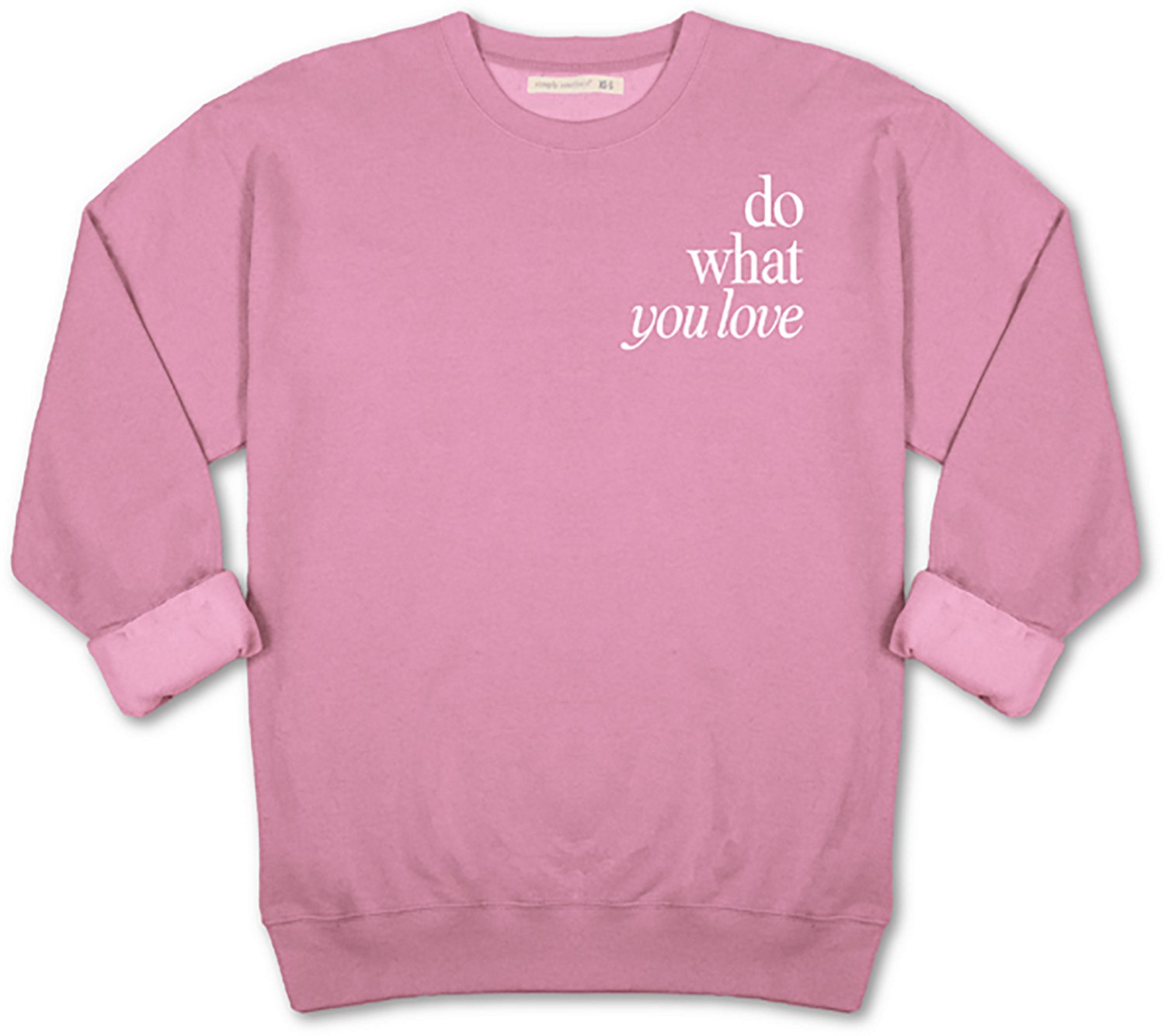 Simply Southern Women's Love What You Do Fleece Crew Sweater - view number 3