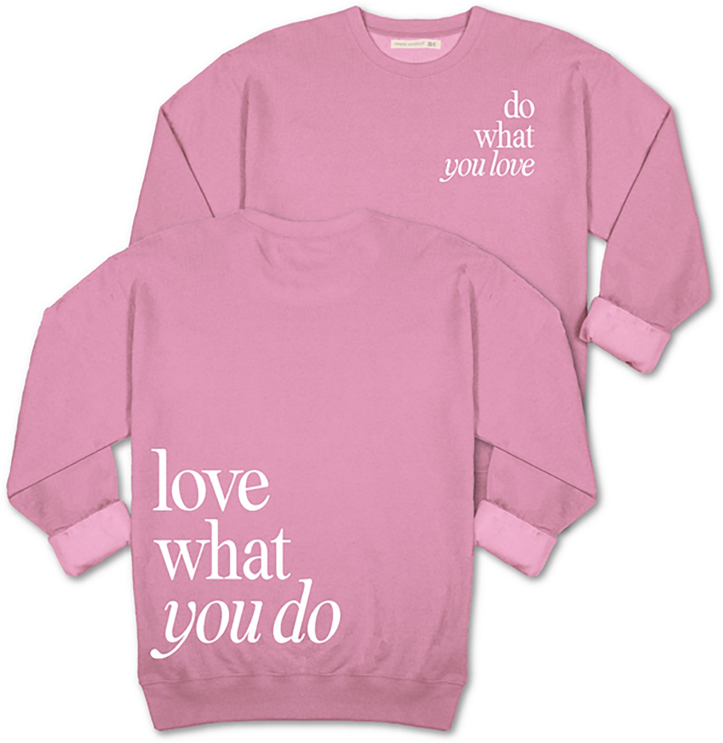 Simply Southern Women's Love What You Do Fleece Crew Sweater - view number 4