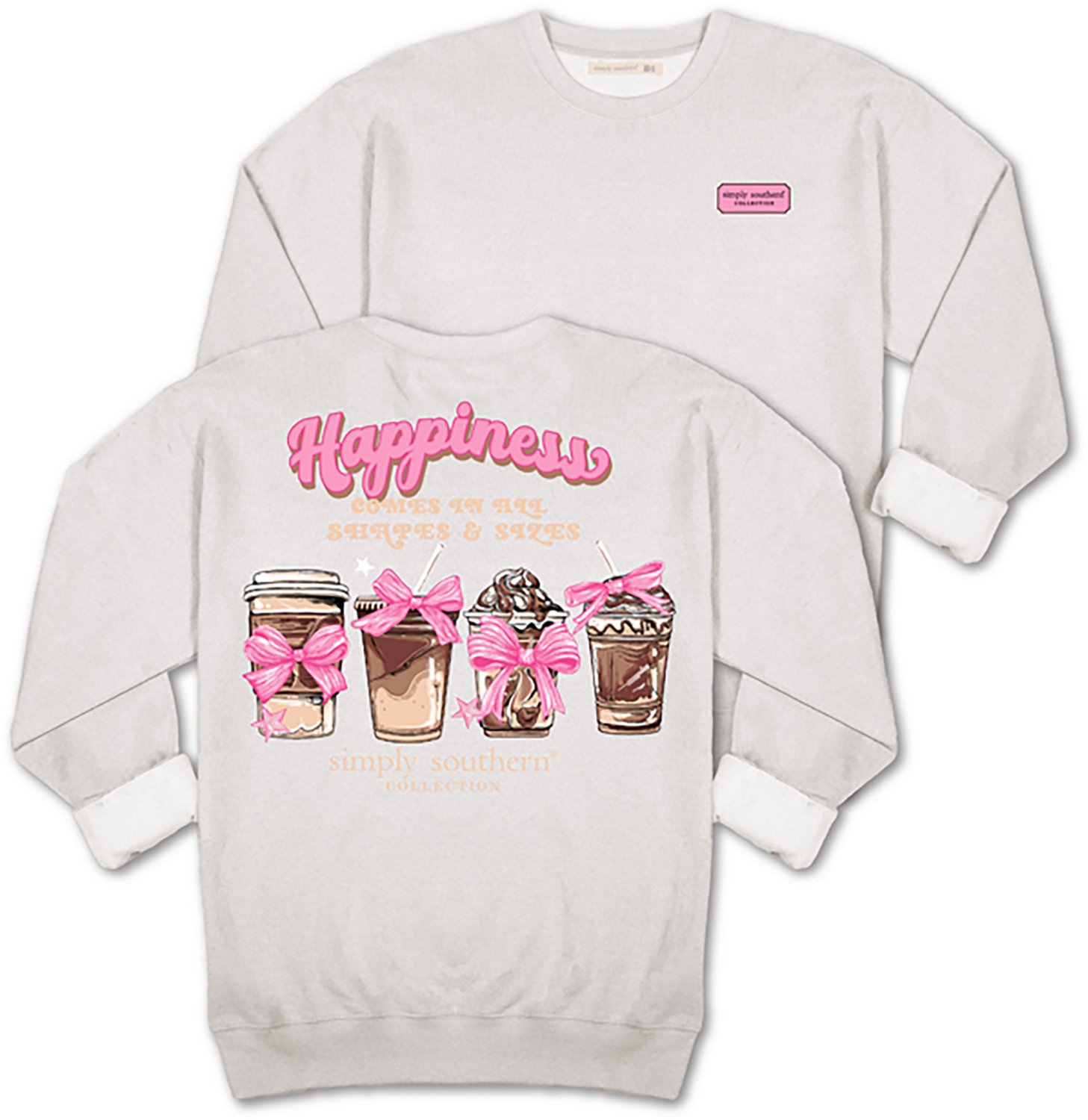 Simply Southern Women's Coffee Sizes Fleece Crew Sweater - view number 4