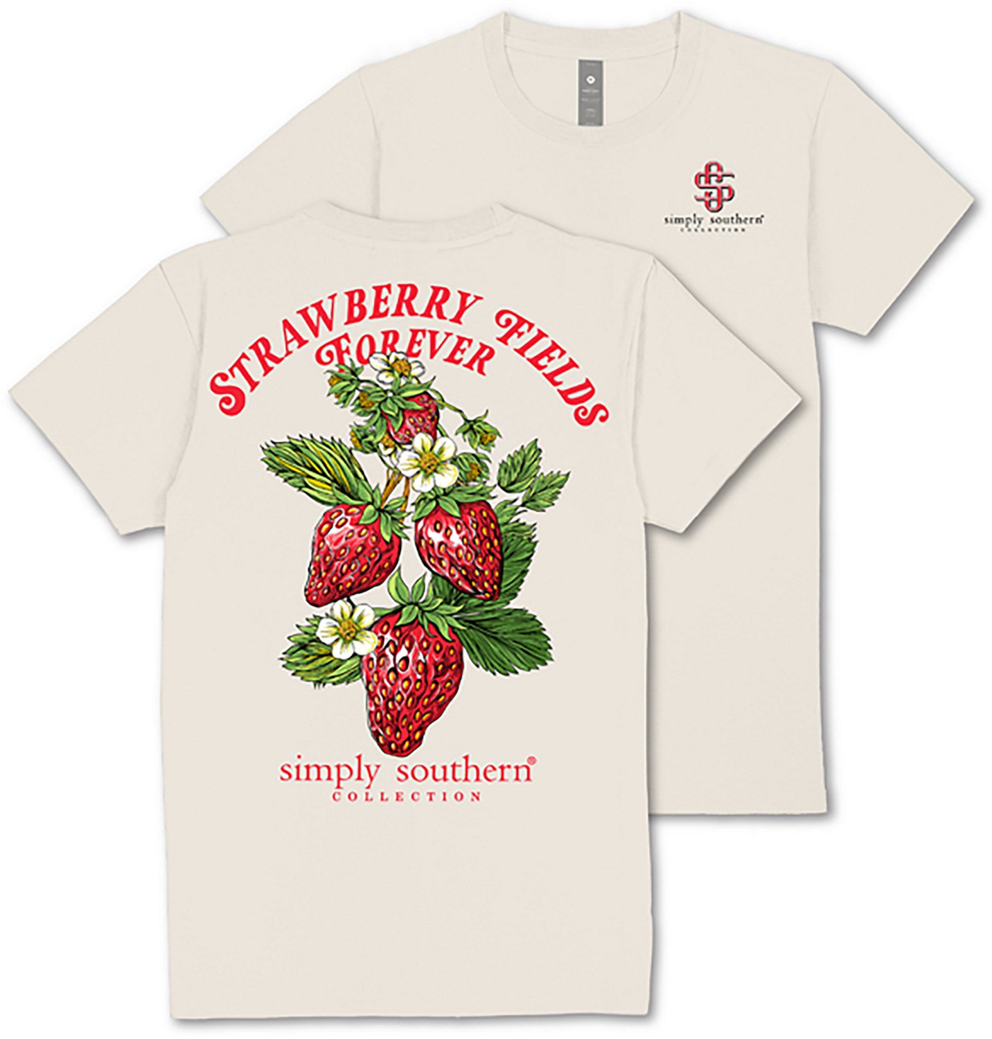 Simply Southern Women's Strawberry T-shirt - view number 4