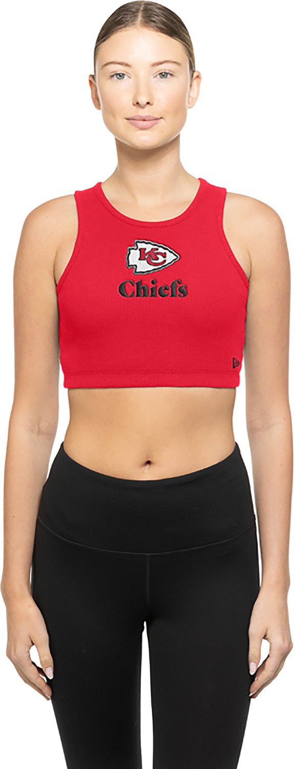 New Era Women's Kansas City Chiefs Rib Crop Tank Top - view number 2