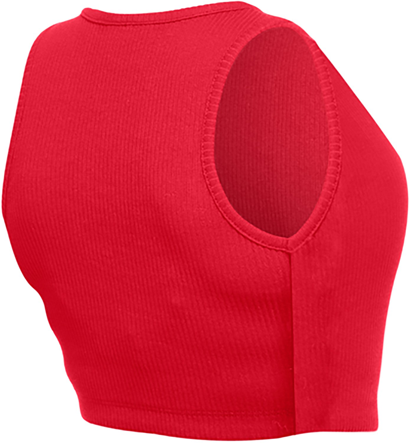 New Era Women's Kansas City Chiefs Rib Crop Tank Top - view number 3