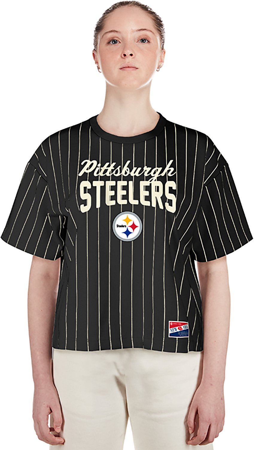 New Era Pittsburgh Steelers Women's Pinstripe Short Sleeve T-shirt - view number 2