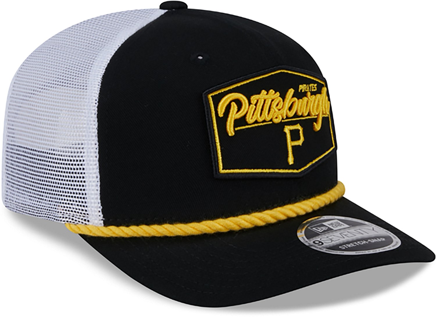 New Era Men's Pirates Trucker Patch 9SEVENTY Cap - view number 3