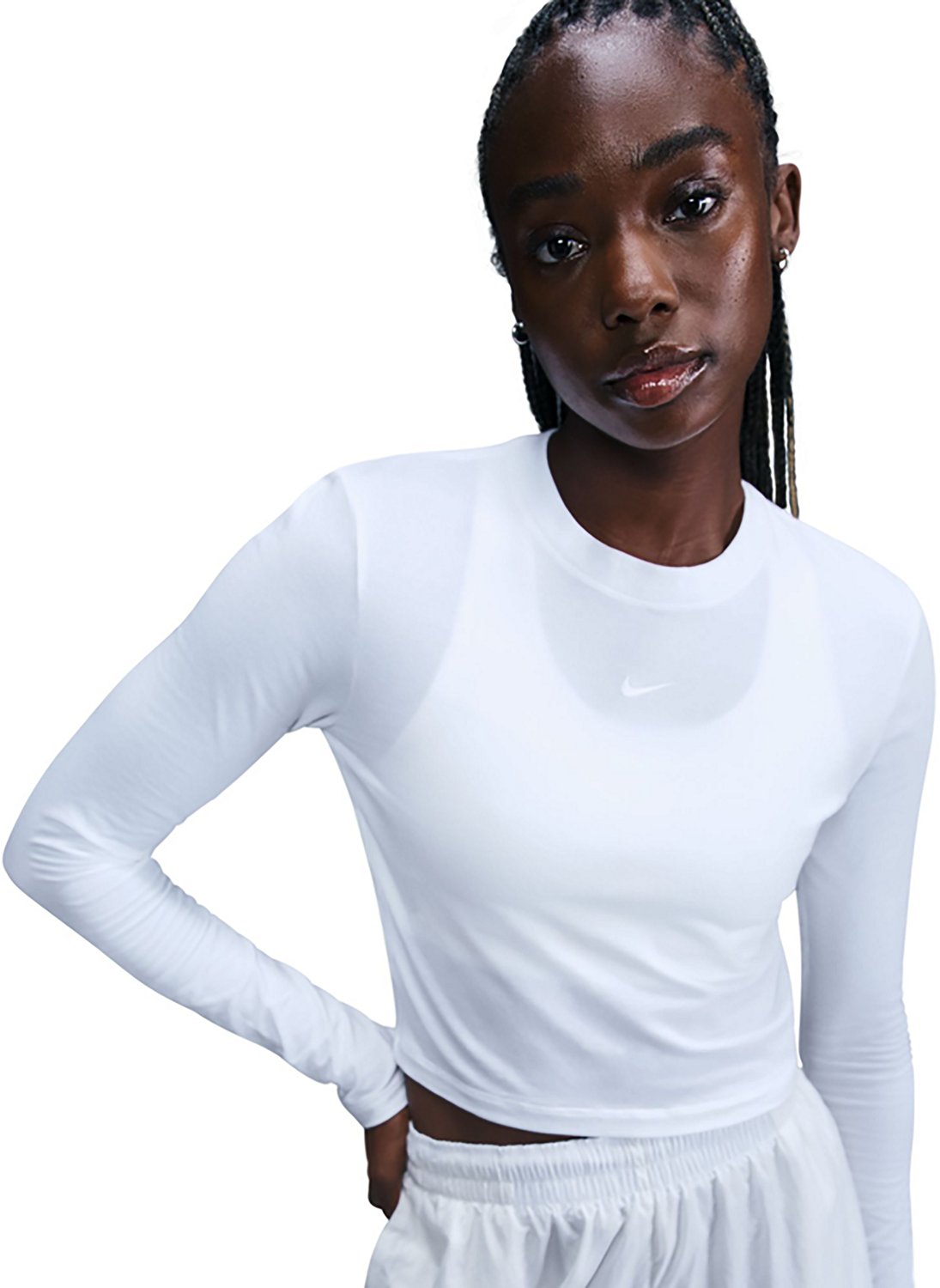 Nike Sportswear Women's Chill Knit Long Sleeve Cropped Top - view number 3