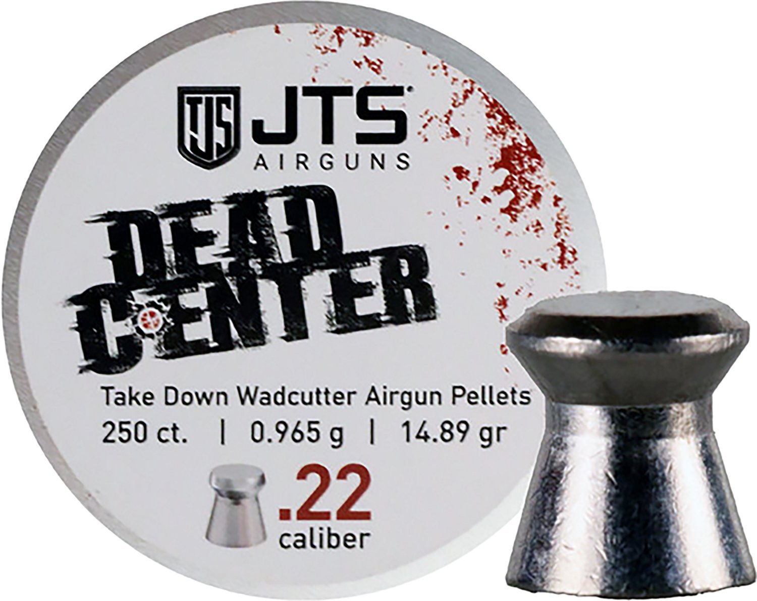 JTS Dead Center Precision .22 Wadcutter Pellets