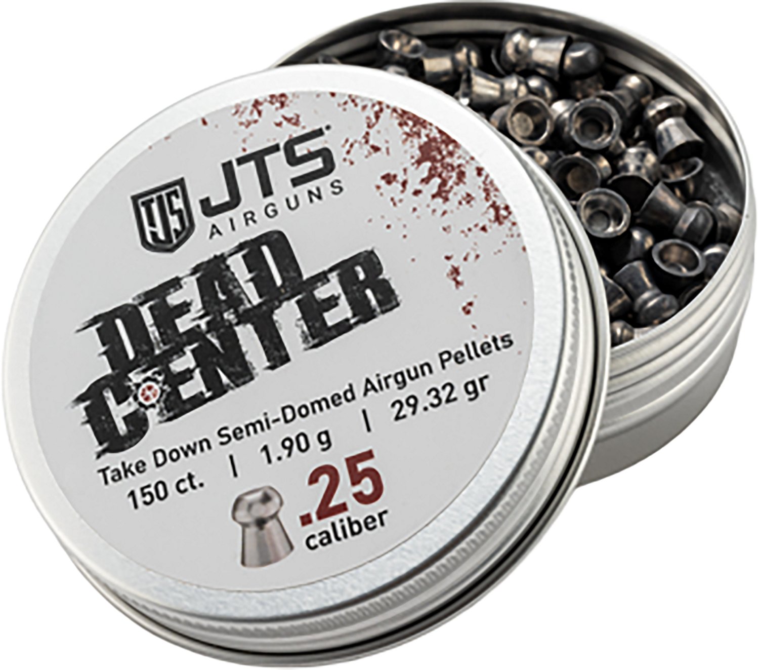 JTS Dead Center Precision .25 Semi-Domed Pellets - 150 Rounds - view number 2