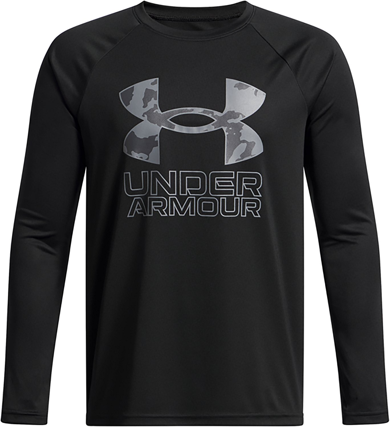 Under Armour Boys' Tech Hybrid Print Fill Long Sleeve T-shirt - view number 1