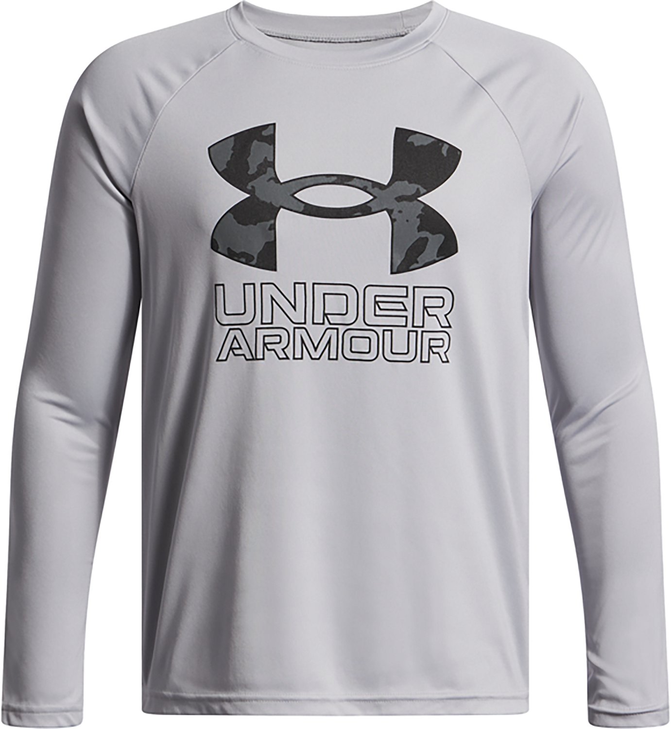 Under Armour Boys' Tech Hybrid Print Fill Long Sleeve T-shirt