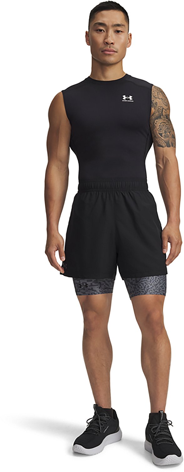 Under Armour Men's HeatGear Printed Long 10 in Shorts                                                                            - view number 3