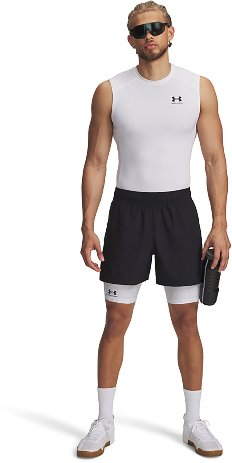 Under Armour Men's HeatGear Printed Long 10 in Shorts                                                                            - view number 3