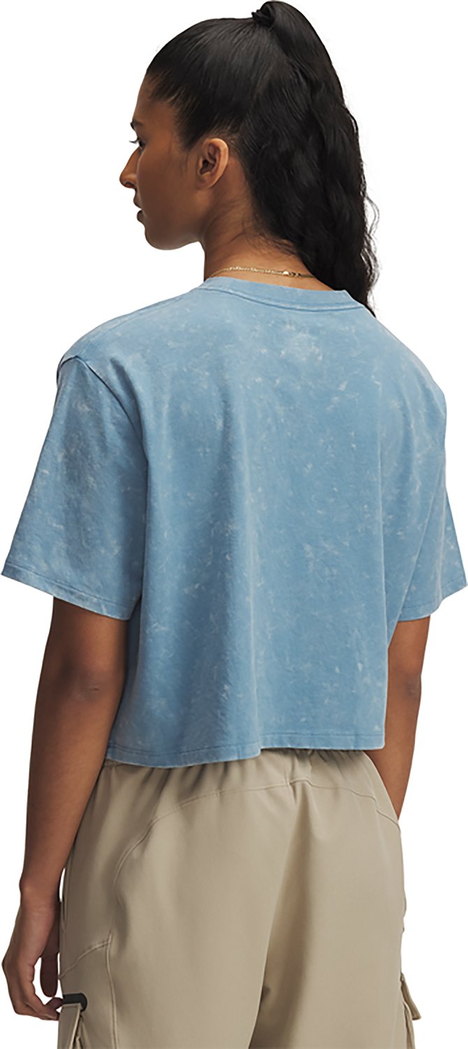 Under Armour Women's Wash Logo Boxy Crop T-shirt