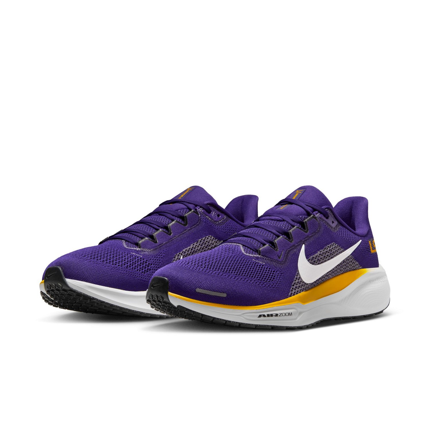 Nike Adults' Louisiana State University Pegasus 41 Running Shoes - view number 3