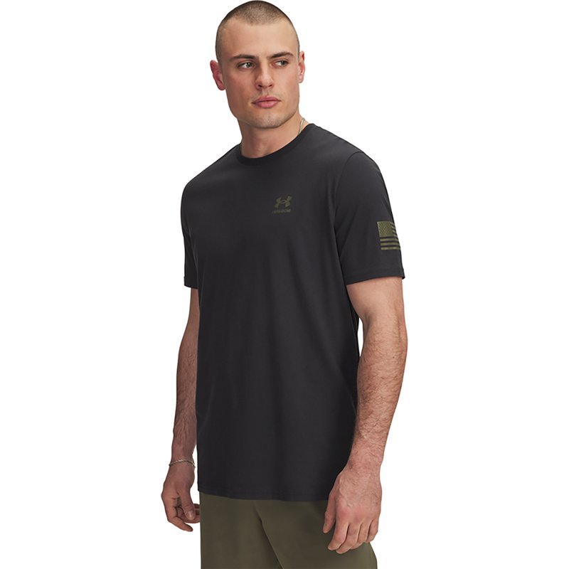Under Armour Freedom Flag Graphic Short-Sleeve T-Shirt - Black/Marine OD Green