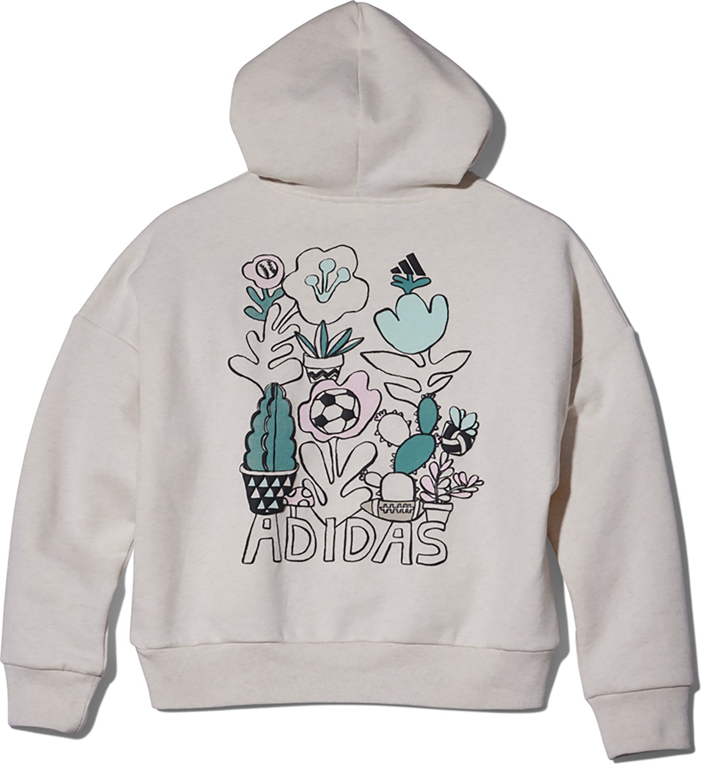 adidas Girls' Multi Graphic Long Sleeve Pullover Hoodie - view number 2