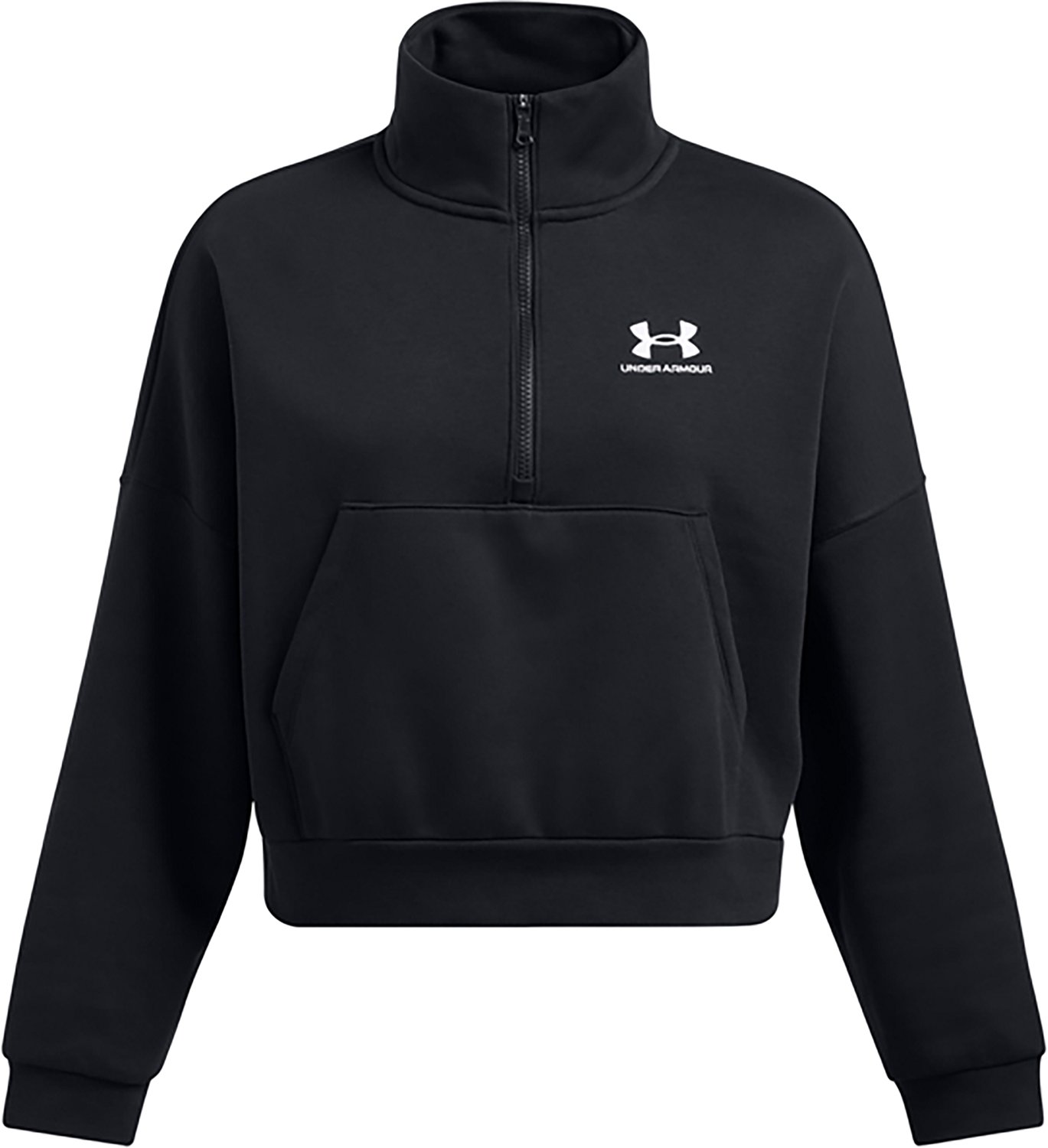 ✿·͜·ᰔ Under Armour Men's Icon Fleece Oversized 1/2 Zip Top | Academy