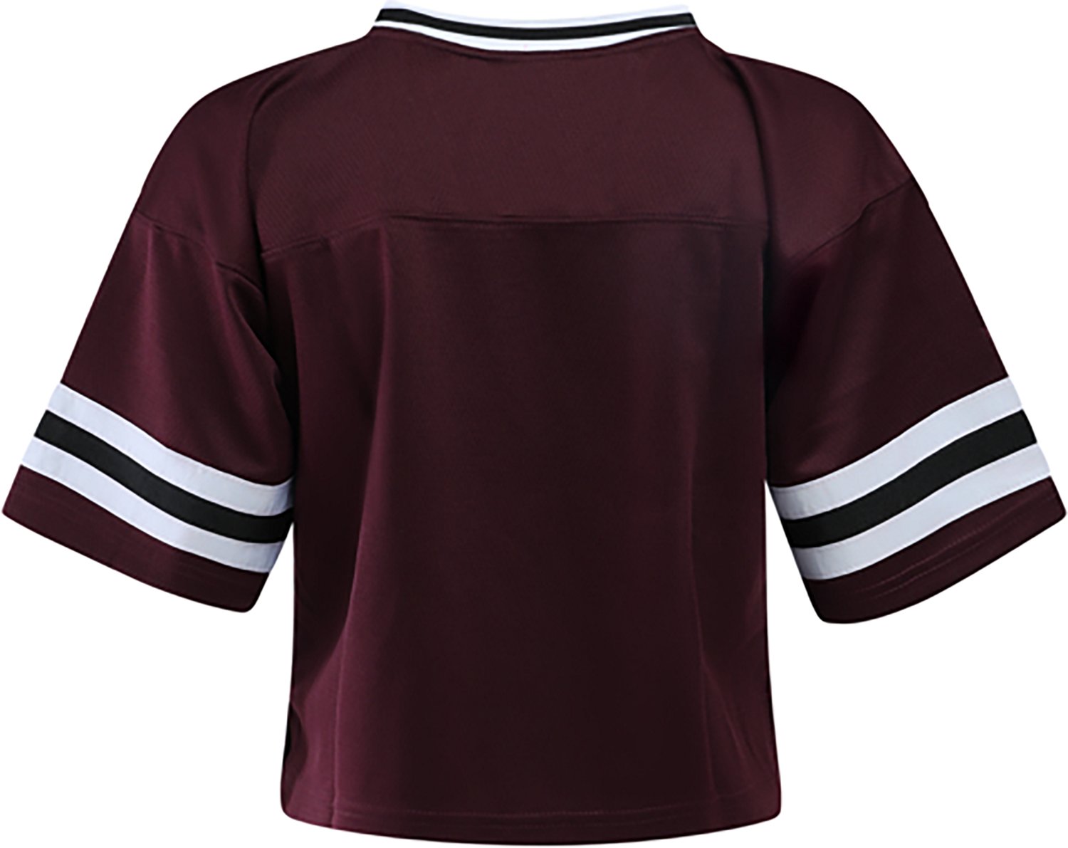 Hype and Vice Women's Texas A&M University Cropped Football Jersey - view number 2