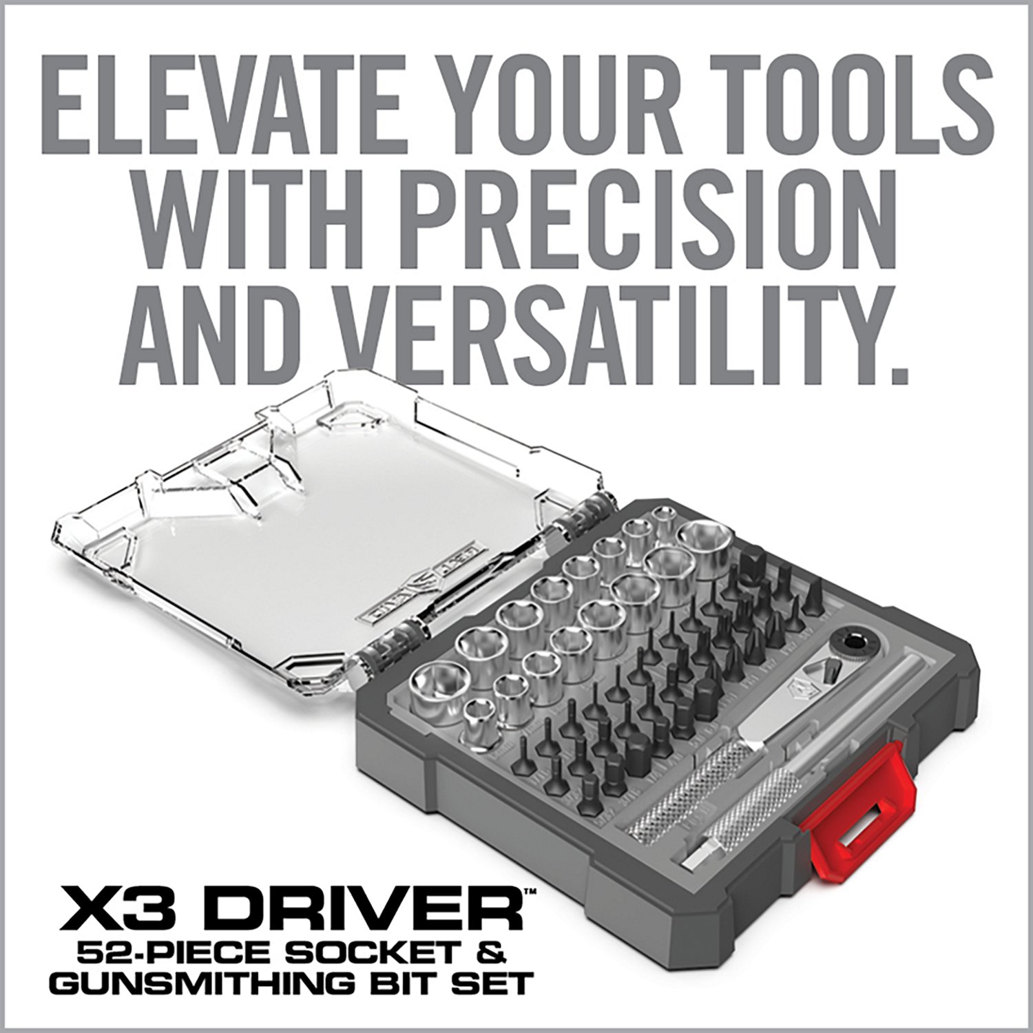 Real Avid X3 Driver 52-Piece Socket and Gunsmithing Bit Set