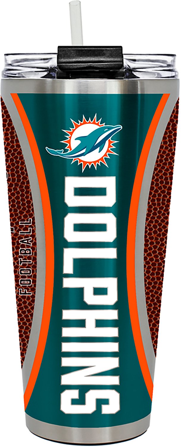 Great American Products Dolphins Game Ball Big Slim 30 oz Tumbler - view number 1