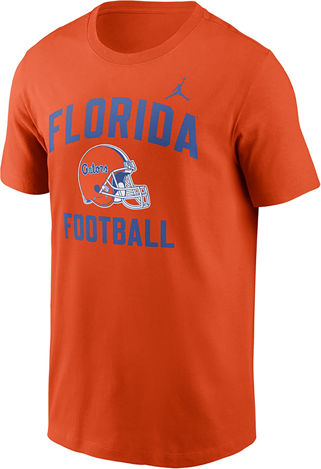 Jordan Men's Florida Gators Team Arch Football Helmet Cotton Short Sleeve T-shirt - view number 4