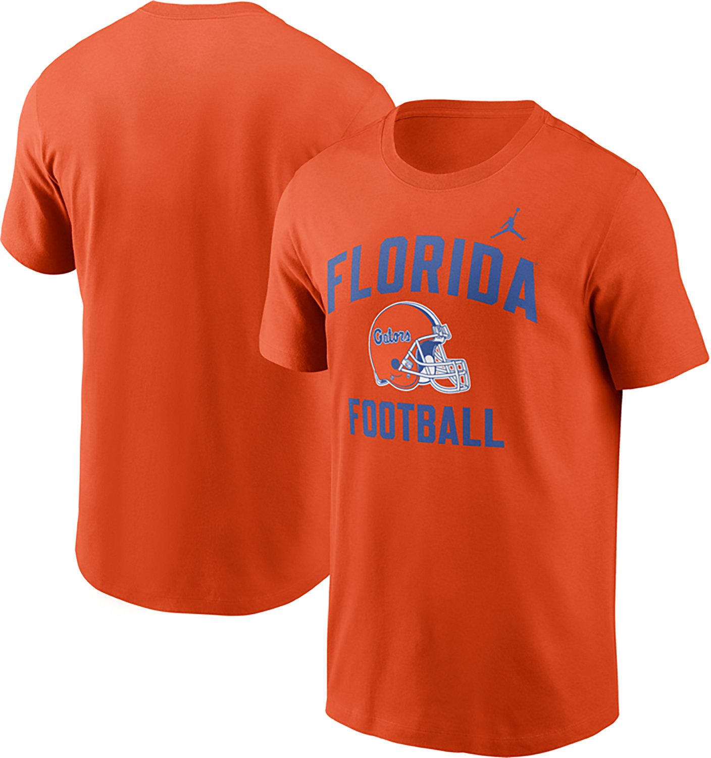 Jordan Men's Florida Gators Team Arch Football Helmet Cotton Short Sleeve T-shirt - view number 6