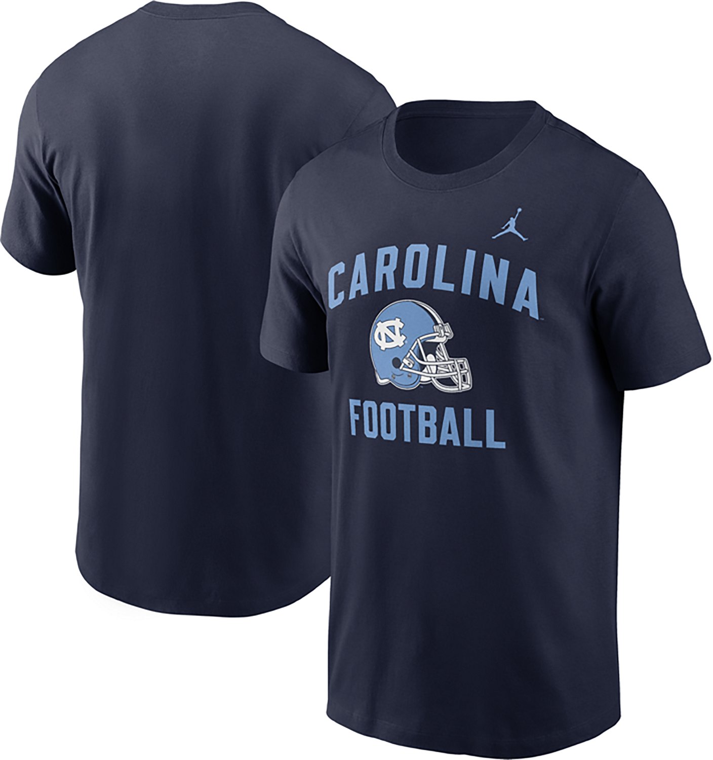 Jordan Men's UNC Team Arch Football Helmet Cotton T-shirt - view number 3